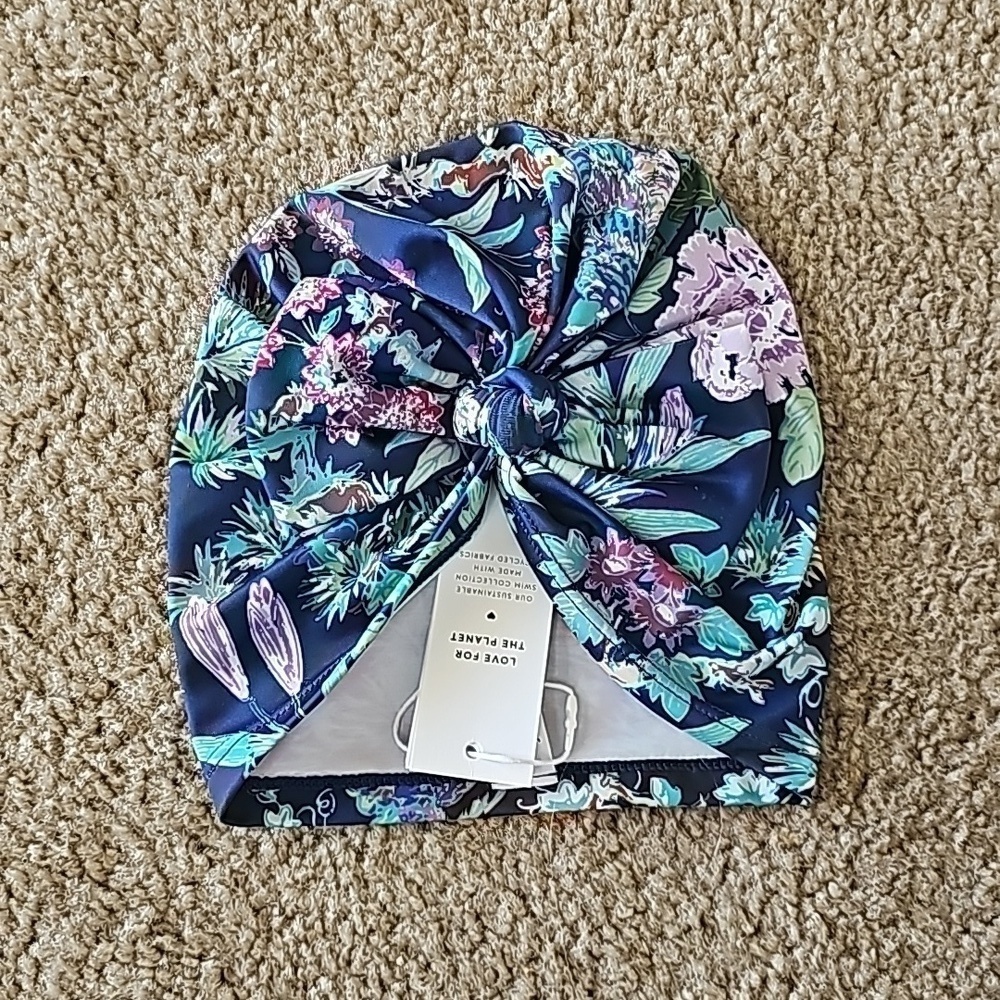 Janie and Jack Floral Swim Headwrap UPF Recycled